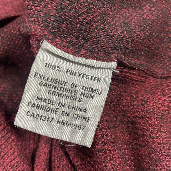 La Chateau Red Squared Cozy Casual Sweater Size XL - Picture 6 of 7